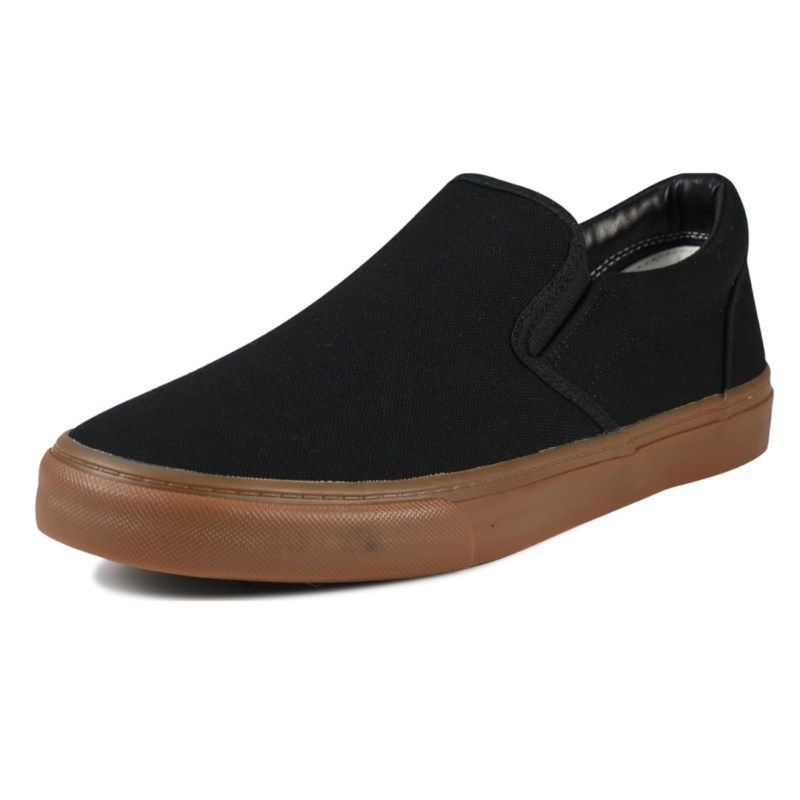 Lunovilla Men's Classic Low Top Slip-On Sneakers with Soft Insole | Gumblack - Image 2