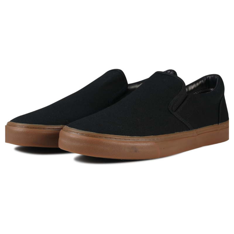 Lunovilla Men's Classic Low Top Slip-On Sneakers with Soft Insole | Gumblack - Image 3