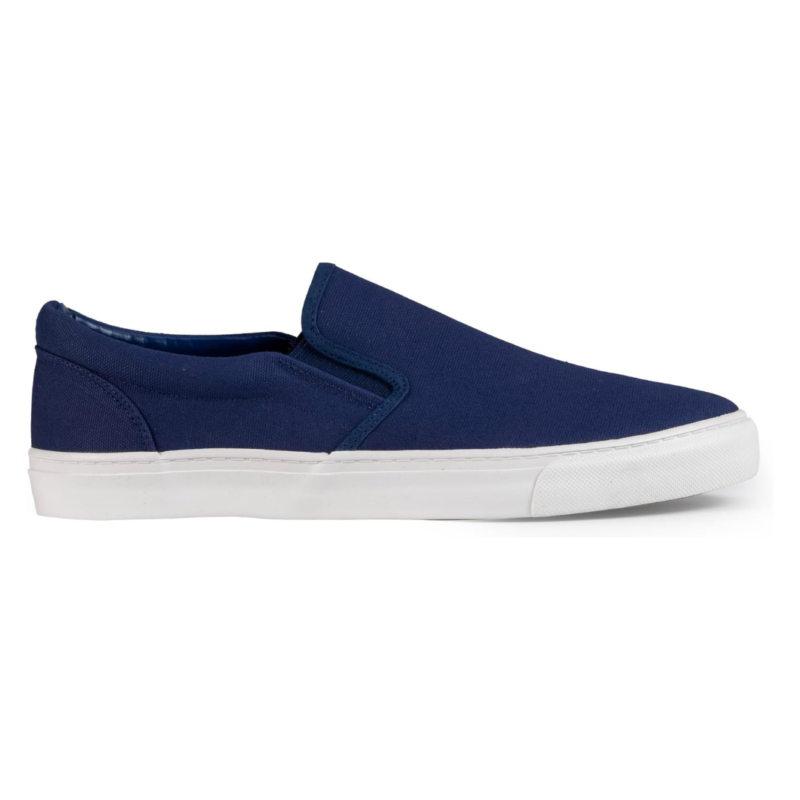Lunovilla Men's Classic Low Top Slip-On Sneakers with Soft Insole | Navy - Image 5