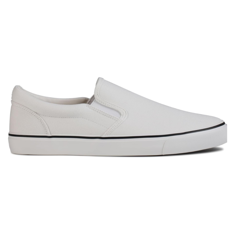 Lunovilla Men's Classic Low Top Slip-On Sneakers with Soft Insole | Whiteline - Image 5