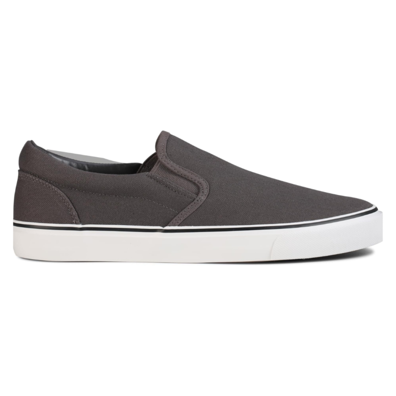 Lunovilla Men's Classic Low Top Slip-On Sneakers with Soft Insole | Grey - Image 5
