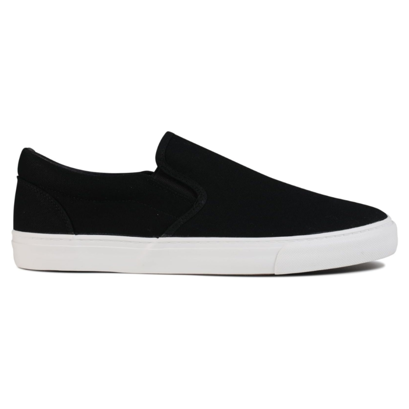 Lunovilla Men's Classic Low Top Slip-On Sneakers with Soft Insole | Black - Image 5