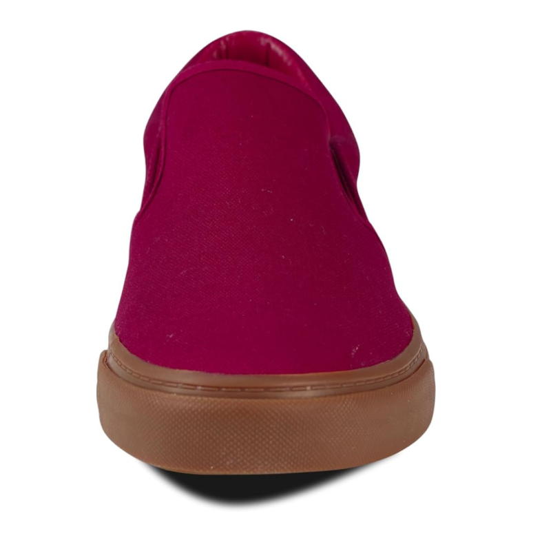 Lunovilla Men's Classic Low Top Slip-On Sneakers with Soft Insole | Gummaroon - Image 6