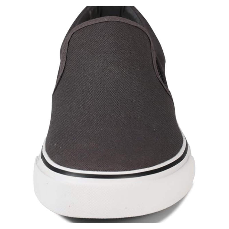 Lunovilla Men's Classic Low Top Slip-On Sneakers with Soft Insole | Grey - Image 6
