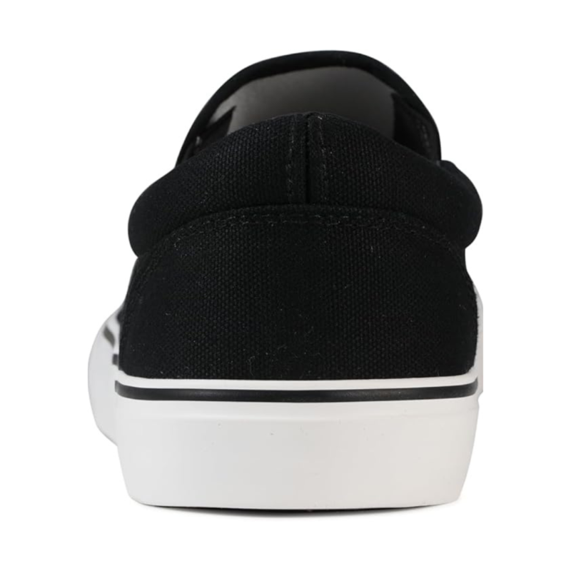 Lunovilla Men's Classic Low Top Slip-On Sneakers with Soft Insole | Blackline - Image 7