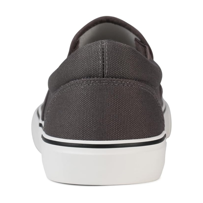 Lunovilla Men's Classic Low Top Slip-On Sneakers with Soft Insole | Grey - Image 7