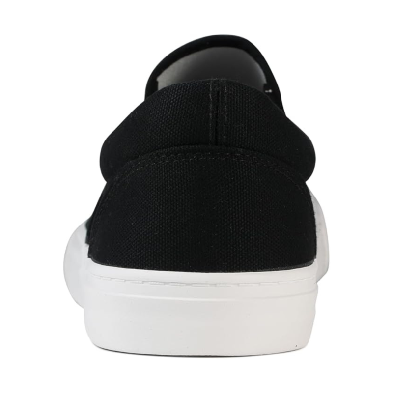 Lunovilla Men's Classic Low Top Slip-On Sneakers with Soft Insole | Black - Image 7